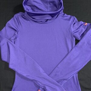 Nike Pro Woman's Dry Fit Purple Pullover Long Neck Size Small